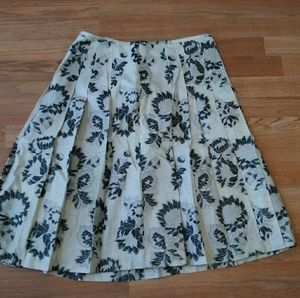 Ann Taylor black/white mini skirt